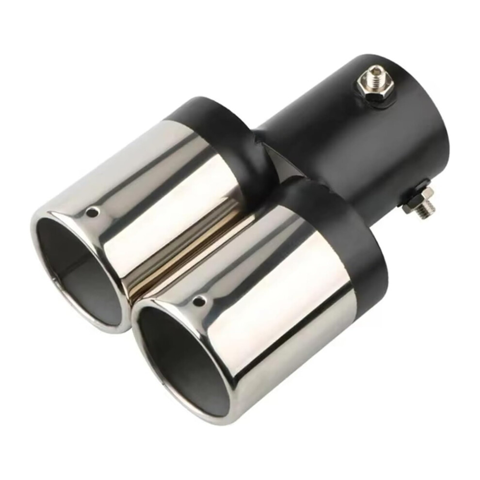 Exhaust Tips Car Exhaust Tail Pipe Muffler Tip Round Stainless Steel(Straight) 9067246759612