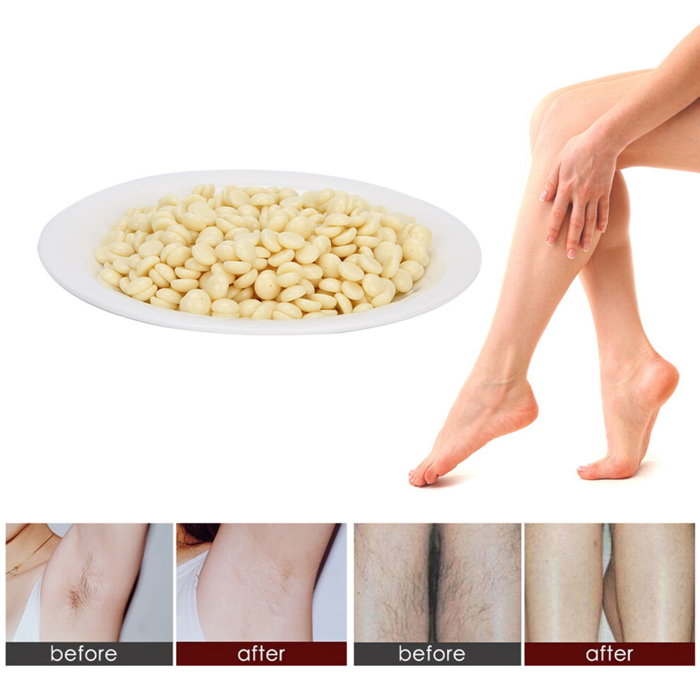 500g Body Wax Beans for Hair Removal Face Legs Armpits Milk White