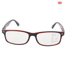Retro Visuelle Erschöpfungs-Linderung Mehrfokale Lesebrille +250 Rot Unisex