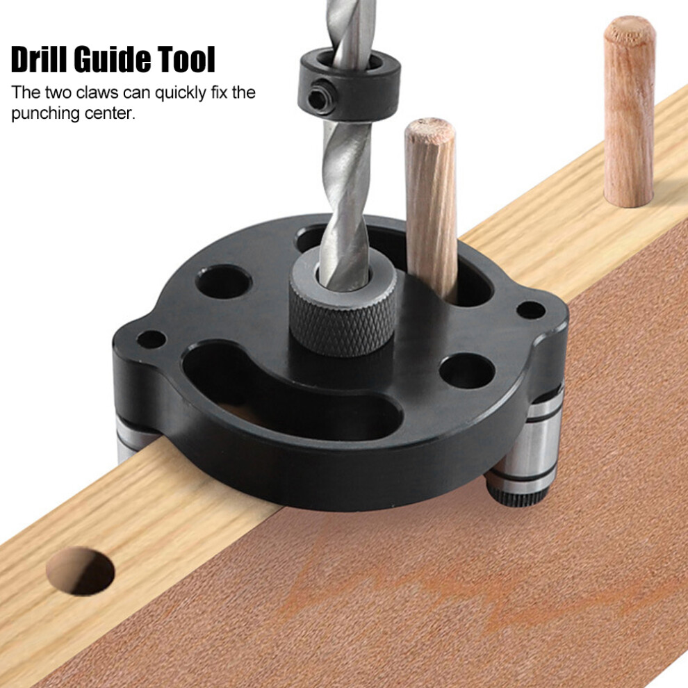 Carpentry Drill Guide Aluminum Alloy Woodworking Hole Puncher Locator Tool 8461362070520