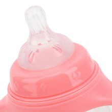 Pink Baby Bottle 250ml Draw Breastfeeding Cup Easy Grip & Leak-proof for Kids