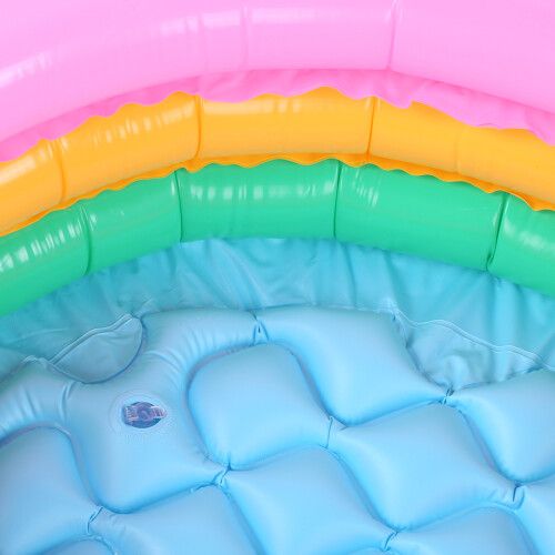 Brightly Colored Inflatable Baby Pool with Soft Floor - 3 Size Options 2