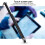 Capacitive Touch Screen Pen STY-2415, Black/White/Blue, 90cm Spring Rope 4