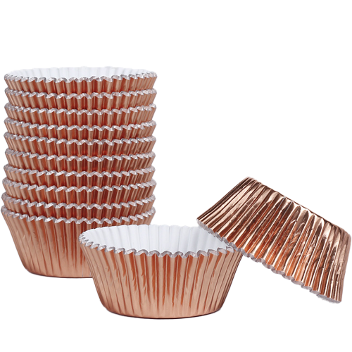 Μίνι Αλουμινένιες Θήκες για Cupcakes, Ασημένια Κύπελλα Ψησίματος για Πάρτι και