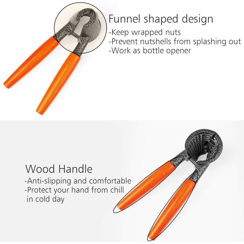 Spring Loaded Nut Cracker, High Quality Material For Safe And Easy Use At Home Or Party 1