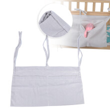 Infant Bed Hanging Organizer Gray 49.5cm x 28.5cm Diaper Toys Storage Bag