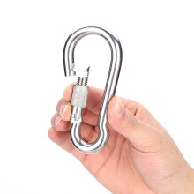 304 Edelstahl Karabiner-Sicherheitshaken 22*14,8 cm Langlebig & Korrosionsbeständig