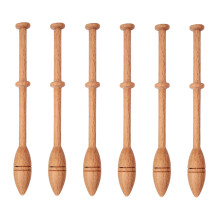 Beech Wood Lace Bobbins Set of 12 for Sweaters Hats Scarves & More