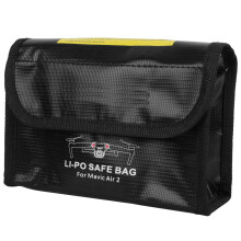 Feuerfestes Drohnenakku-Tasche für DJI Mavic Air 2, 1-3 Fächer, Schwarz