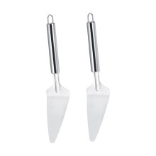 Multi-Functional 2Pcs Stainless Steel Triangular Pizza Cutter and Spatula Kit