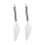Multi-Functional 2Pcs Stainless Steel Triangular Pizza Cutter and Spatula Kit 1