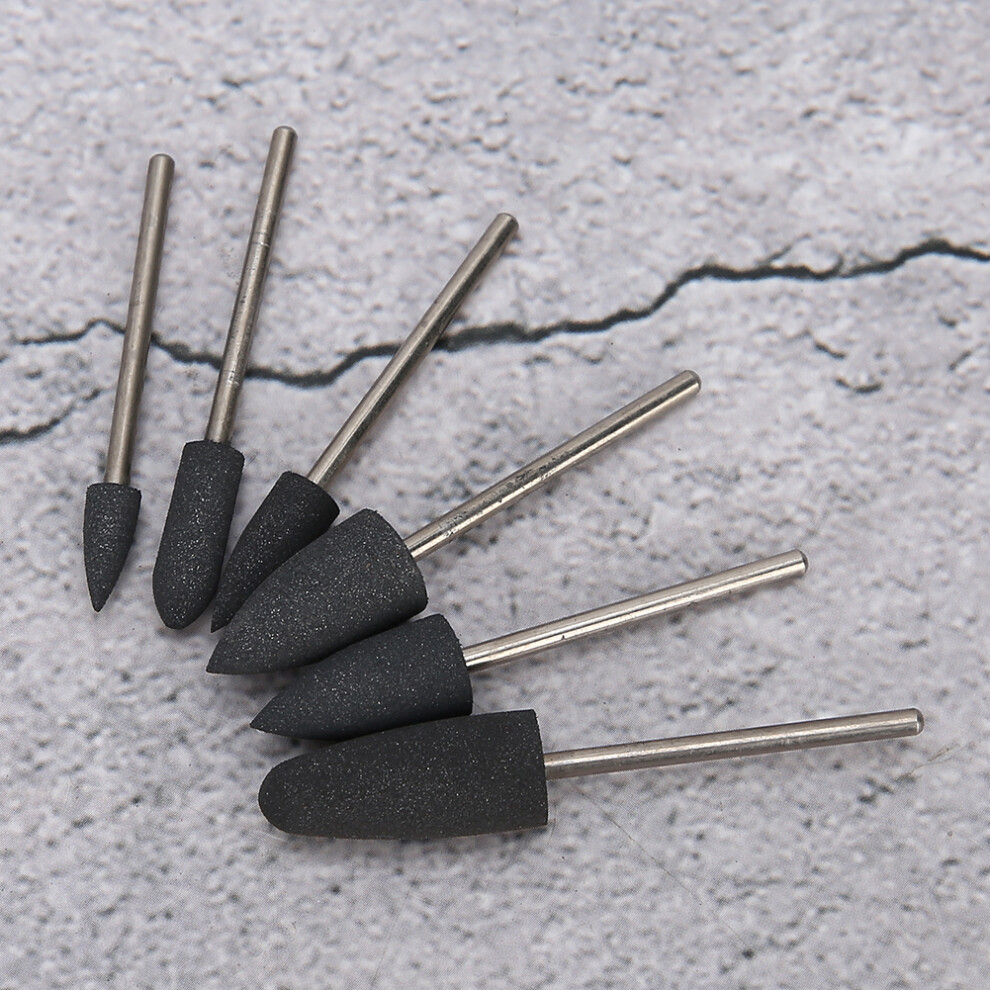 Nail Art Drill Accessory - 6pcs Professional Grinding & Polishing Bits