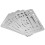 Durable Stainless Steel 10Pcs 27 Holes Erasing Shield Engineering Drawing Tool 8