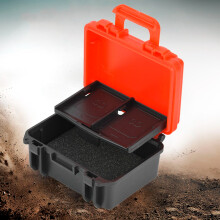 ABS Camera Battery Case for LP-E6 & EN-EL15, Red/Black, 6.5x5.8x3.4cm