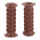 Universal Motorcycle Rubber Hand Grip 22-25mm Brown Handlebar Replacement 14