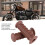Universal Motorcycle Rubber Hand Grip 22-25mm Brown Handlebar Replacement 3