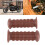 Universal Motorcycle Rubber Hand Grip 22-25mm Brown Handlebar Replacement 9