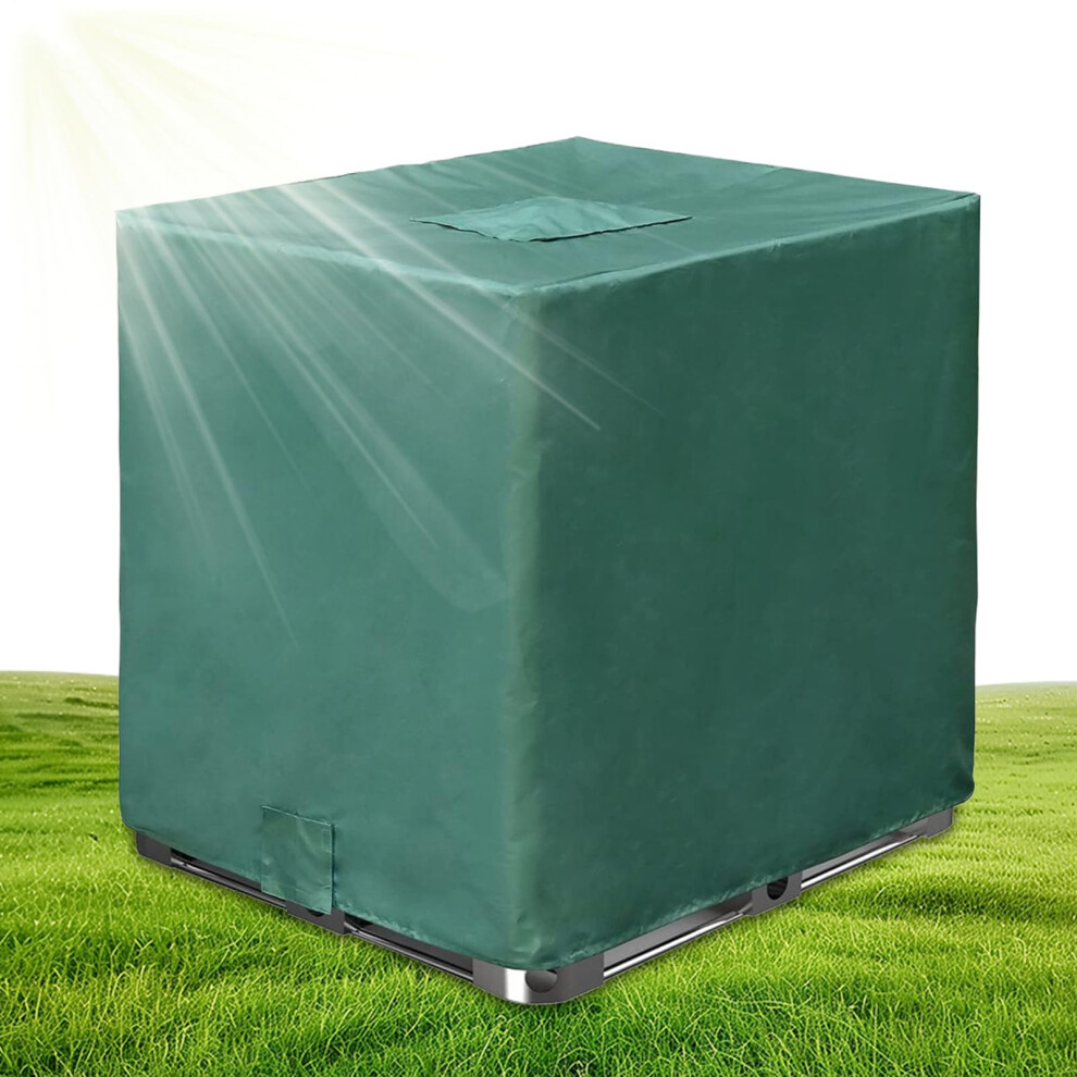 Tote Cover | Tarpaulin Sunshade For Outdoor,1000L Tote Sunshade For Protective Against Strong Winds Rain Well Garden Patio Outdoor Green 9339159262269