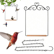 Bird Swing,Hangable Lovebird Stand Perch | Bird Playground Swing Stand,for Cockatiel Cockatoo Lovebird Parakeet Macaw Trunk Lawn Garden Patio Outdoor