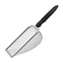 Heavy-Duty Mesh Cat Litter, Portable Cleaning Tool for Sifting Litter, And Multi-Purpose Pet Sieve, Kitten Litter Box, Mesh, Black