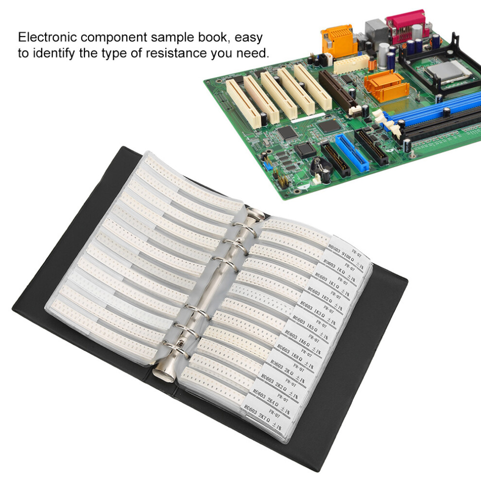 Assorted Resistors Kit 0603 Series 170 Types Electronic Components Sample Book 5041362081905