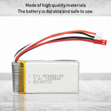 7,4V 1500mAh Ersatzbatterie für V913 RC-Hubschrauber, Kompakt 11x7x2cm