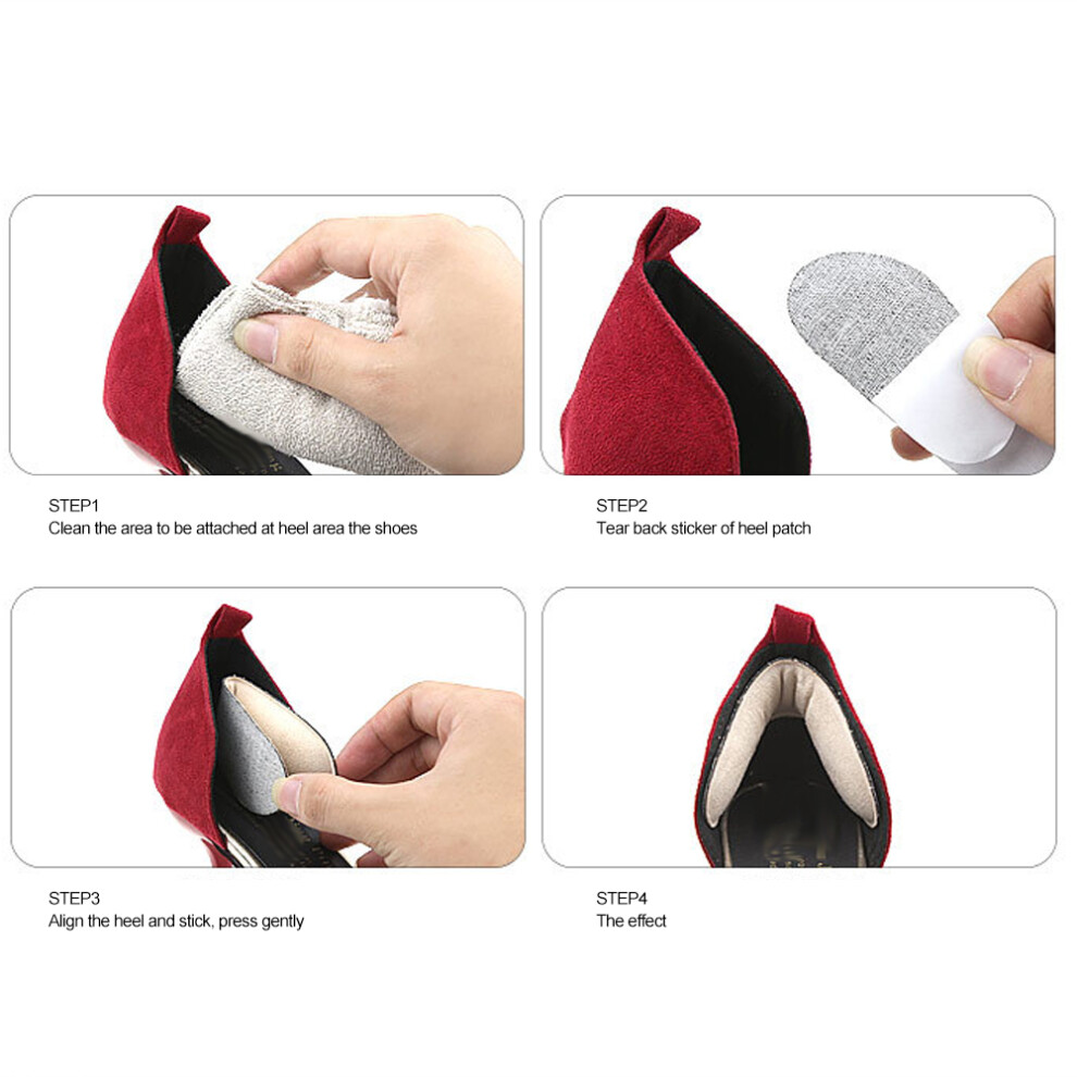 10 Pairs Anti-Wear Heel Stickers Pain Relief Foot Pads Shoes Accessory