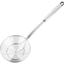 Utensílio de cozinha indispensável: Escorredor tipo aranha premium em aço inoxidável, projetado para cozinhar e fritar de diversas maneiras, com