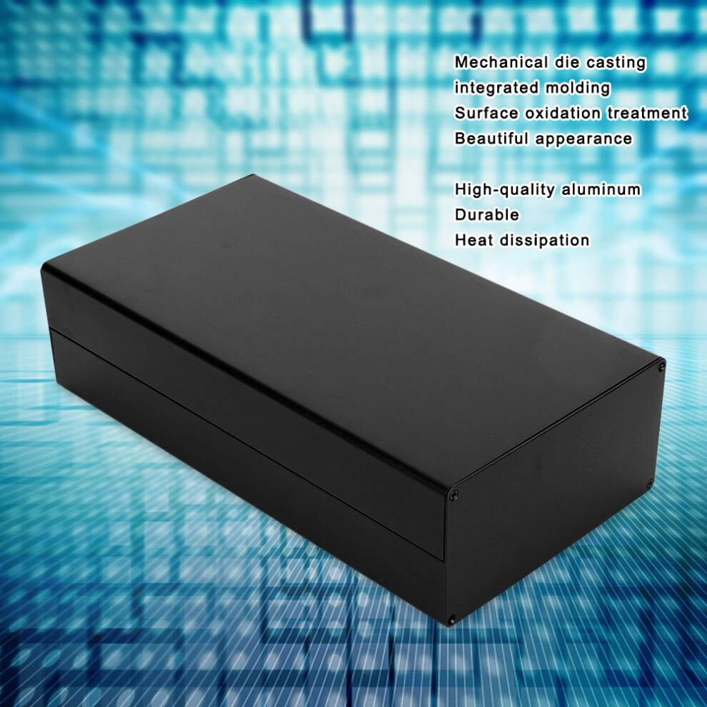 Aluminium Gprs Box With Heat Dissipation Pcb Junction Case Sand Black Finish 6911362083782