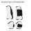 4PCS White PU Shell Horse Leg Guards for Jumping, Front & Back Sizes 11