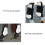 4PCS White PU Shell Horse Leg Guards for Jumping, Front & Back Sizes 12
