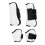4PCS White PU Shell Horse Leg Guards for Jumping, Front & Back Sizes 2