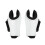 4PCS White PU Shell Horse Leg Guards for Jumping, Front & Back Sizes 8