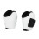 4PCS White PU Shell Horse Leg Guards for Jumping, Front & Back Sizes 3