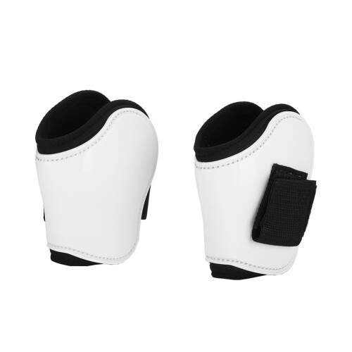 4PCS White PU Shell Horse Leg Guards for Jumping, Front & Back Sizes 2