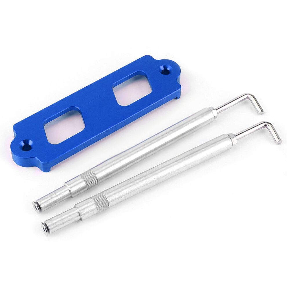 Aluminum Battery Tie Down Kit For Honda Civic, Crx, S2000, Integra, Rsx, 161X12x49mm Blue 9451362088570