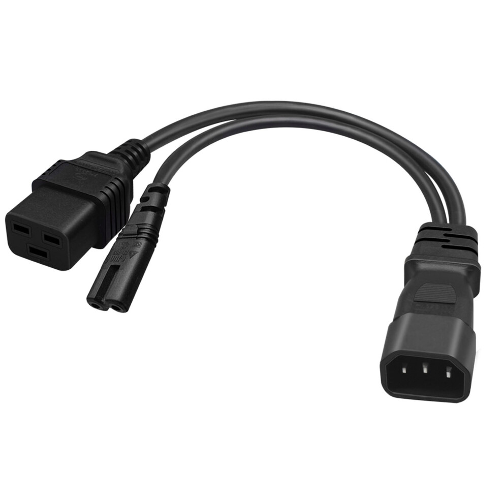 C14 Male To C7 + C19 Female Y Splitter Ac Conversion Cable For 7732000151484