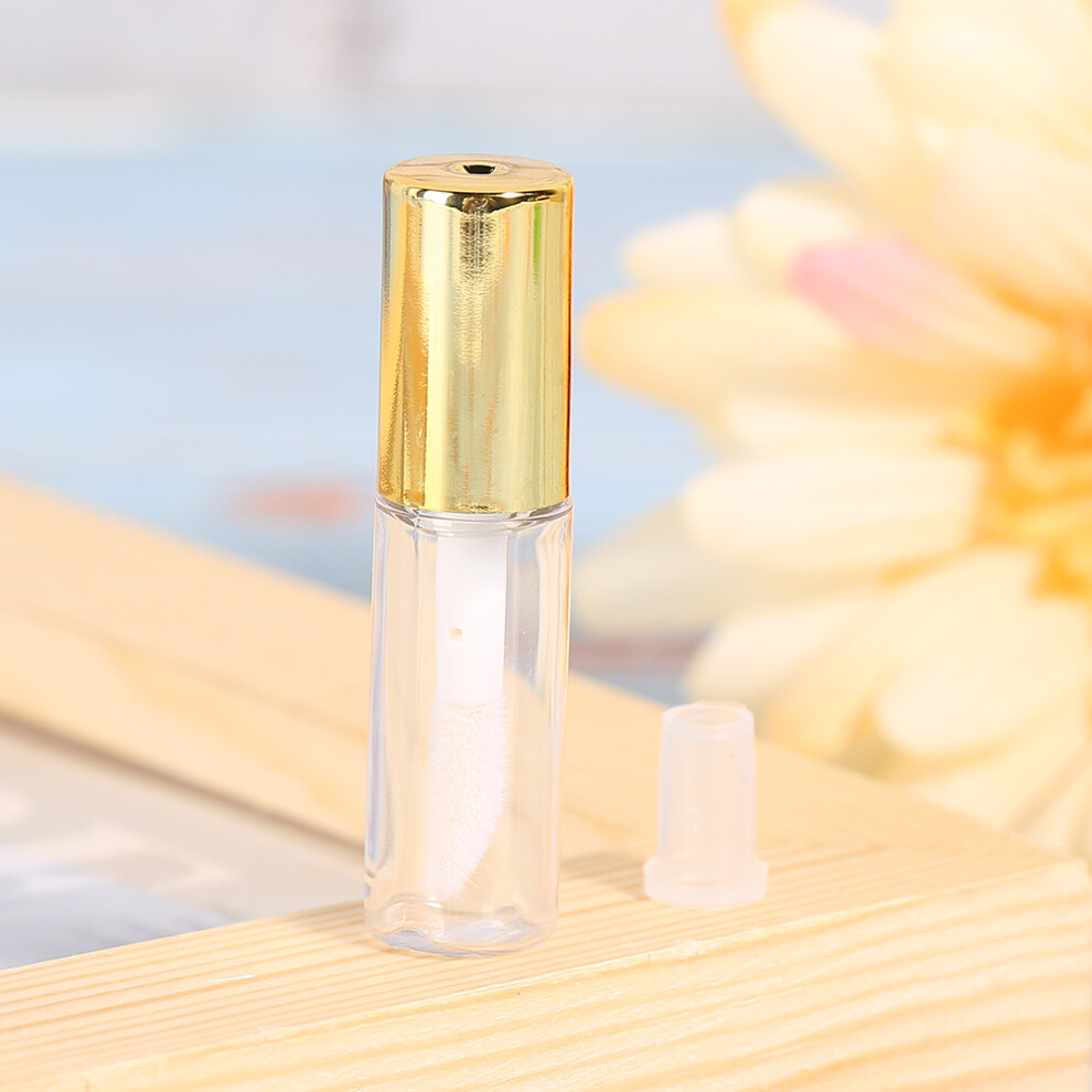 Gold 45Pcs 1.2Ml Mini Refillable Lip Gloss Tubes With Cap Portable & Leakproof