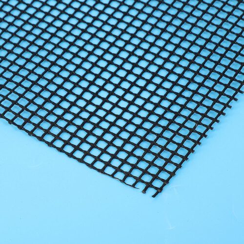 3-Piece Non-Stick BBQ Mesh Mat Set, 30x40cm, Black 2