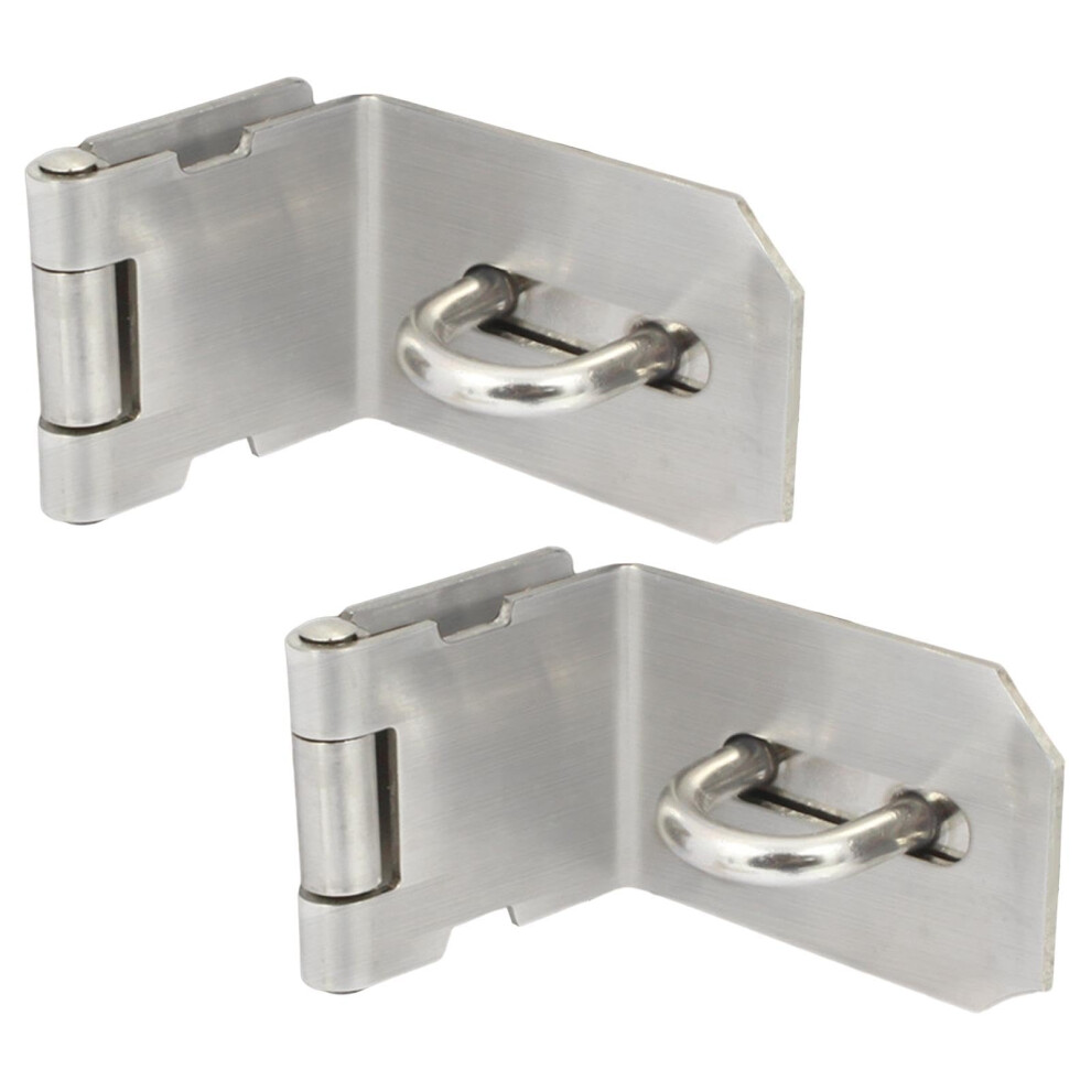 2 Pieces Door Hasp Latches 90 Degree Gate Locks For Desk Drawer Door Cabinet 9105992115945