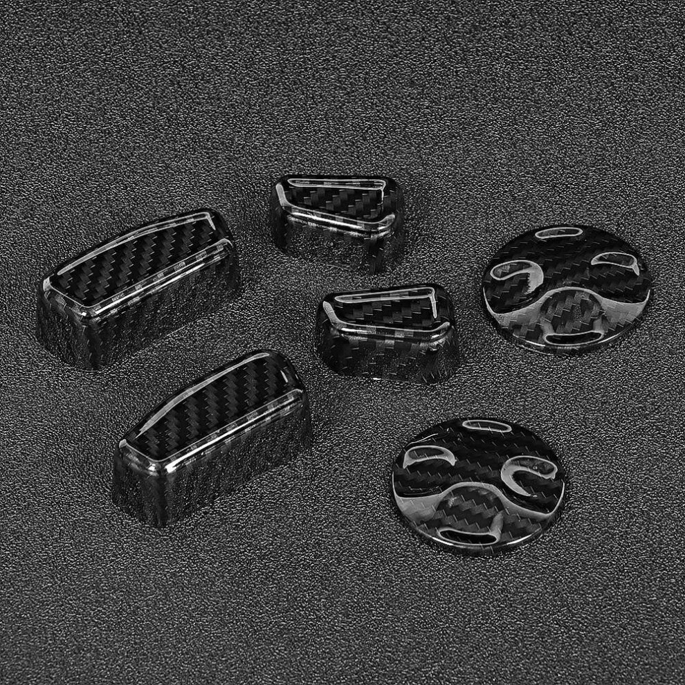 6Pcs Carbon Fiber Seat Handle Cover Fit For Maserati Ghibli 2014-17 8701362092628