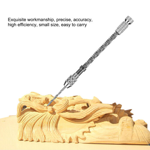 Aluminum Alloy Semi Automatic Hand Drill Set – 10 Bits, 16.5x10cm