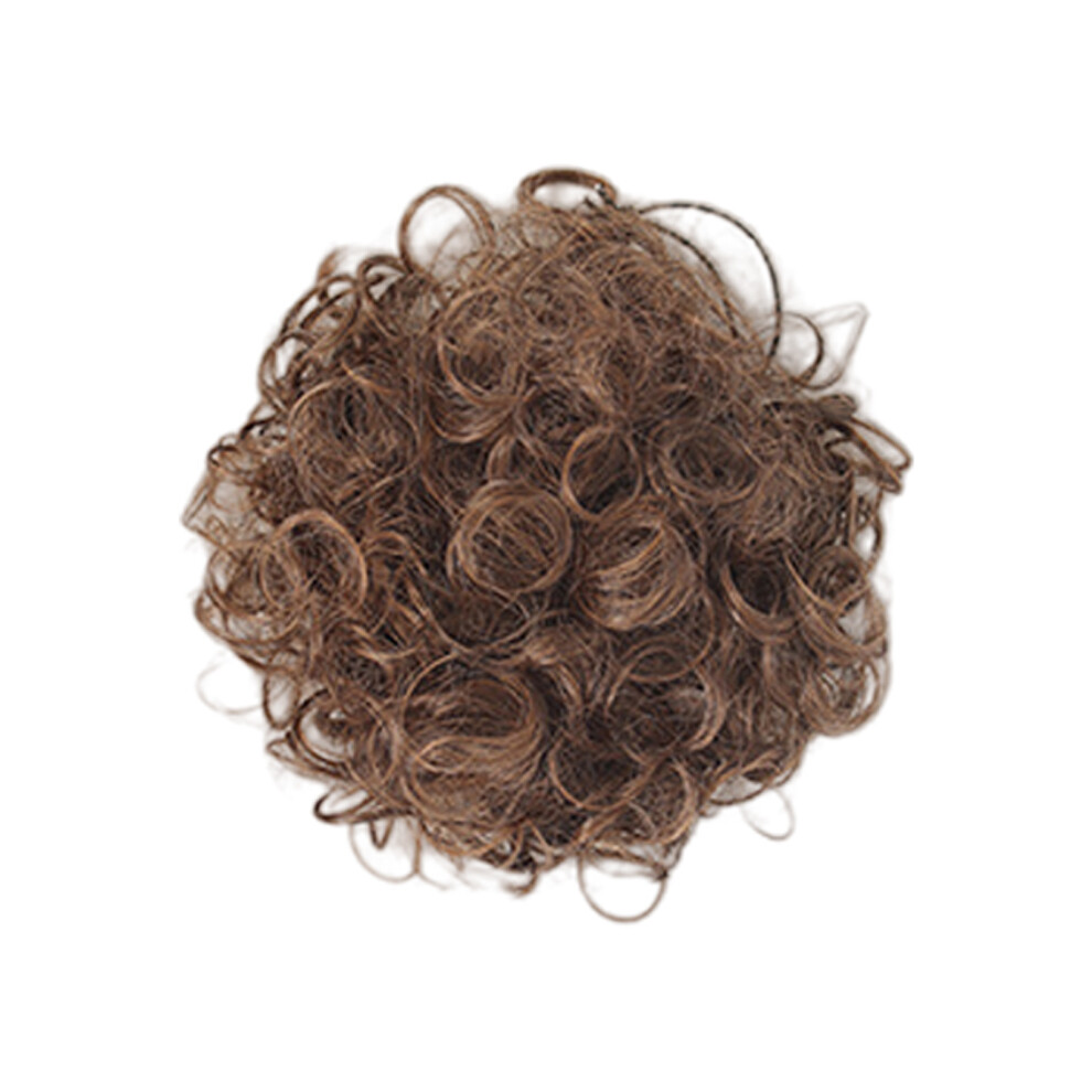 Synthetic Fibre Hairpiece Curly Bun Hair Extension for-430