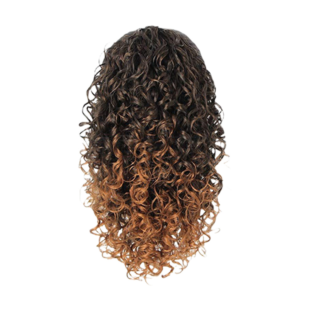 Synthetic Fibre Curly Wigs 14inch Curly Ponytail Heat-T30