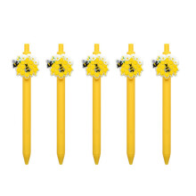 5Pcs Retractable Ballpoint Pen Writing Pen for Students-5