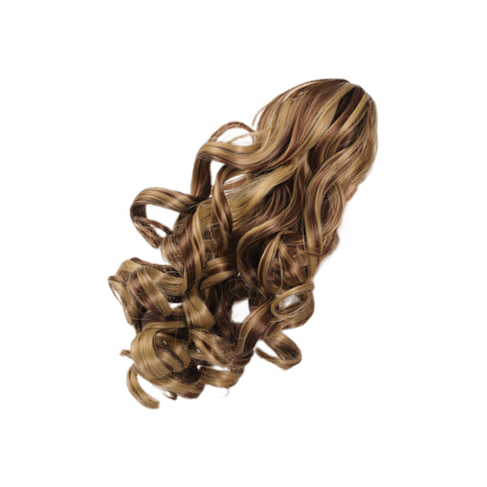 Unisex Clipin Ponytail Hairpiece Fast Volumes Enhancement Curly-12H24