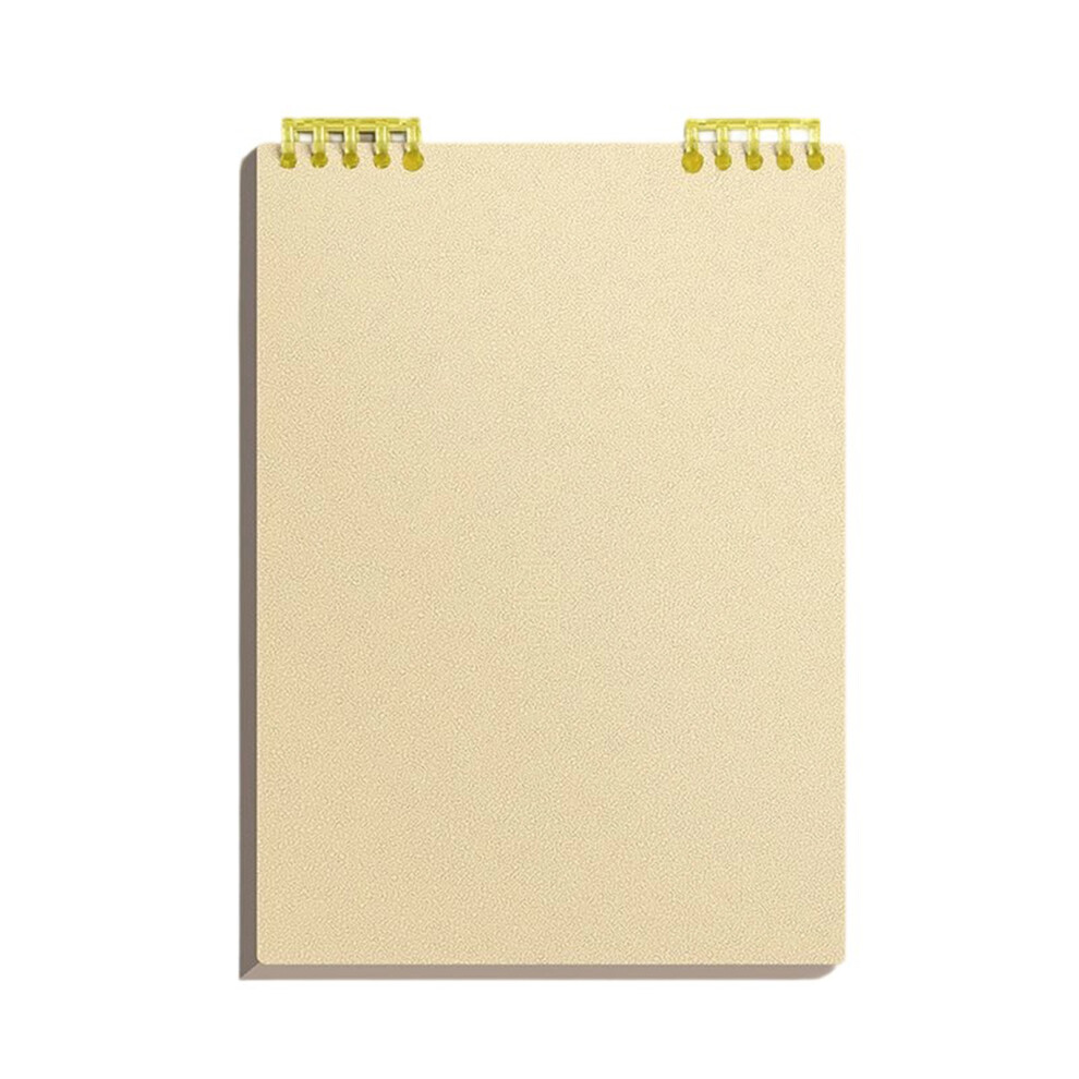 A 5 Loose-Leaf Notebook Spirals Binding Notebook-Ginkgo Yellow 7754000383597