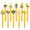 5Pcs Retractable Ballpoint Pen Writing Pen for Students-5 6