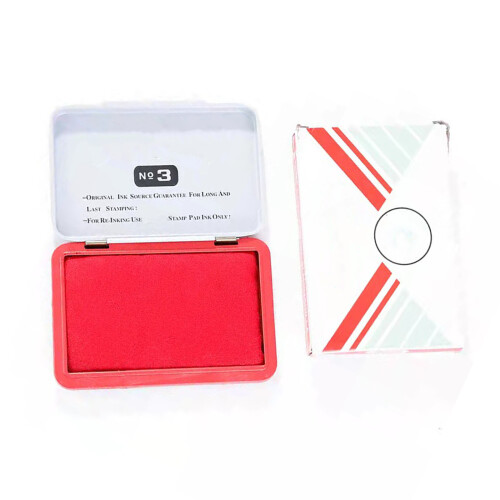 Business Stamp Ink Pad Quick Drying Oil Based Ink-red
