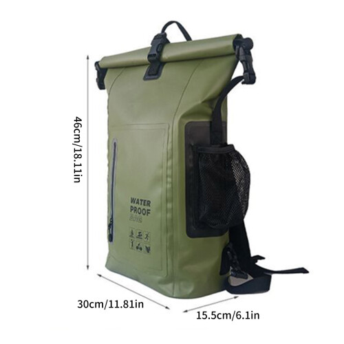 Spacious Water Resistant Daypack With Multiple-Orange 2